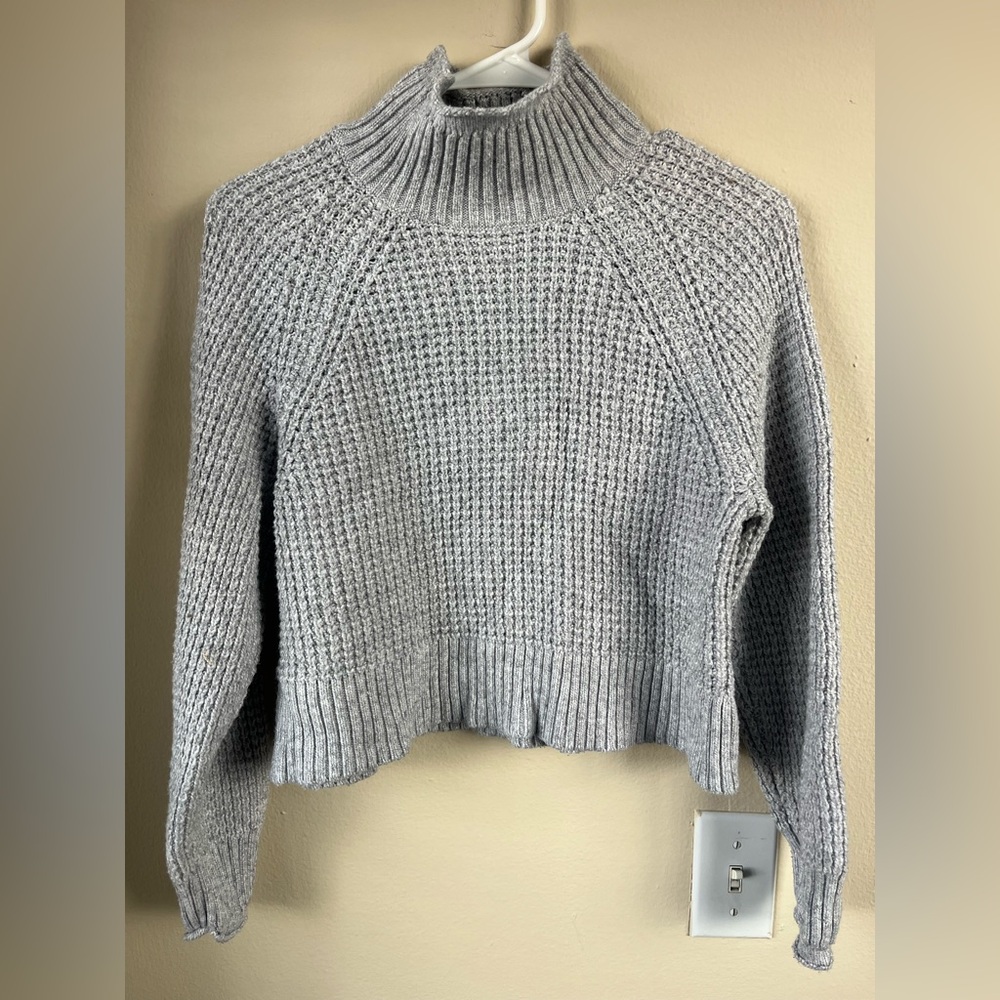 American Eagle Moc Neck Knit Sweater